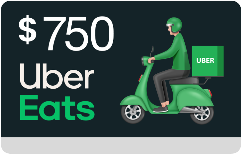 $750 Uber Eats Gift Card